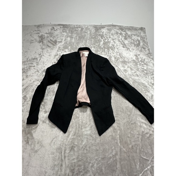 H&M Jackets & Blazers - H&M‎ Open Blazer Women's Size 8 Black Lined Lightweight Long Sleeve EUC